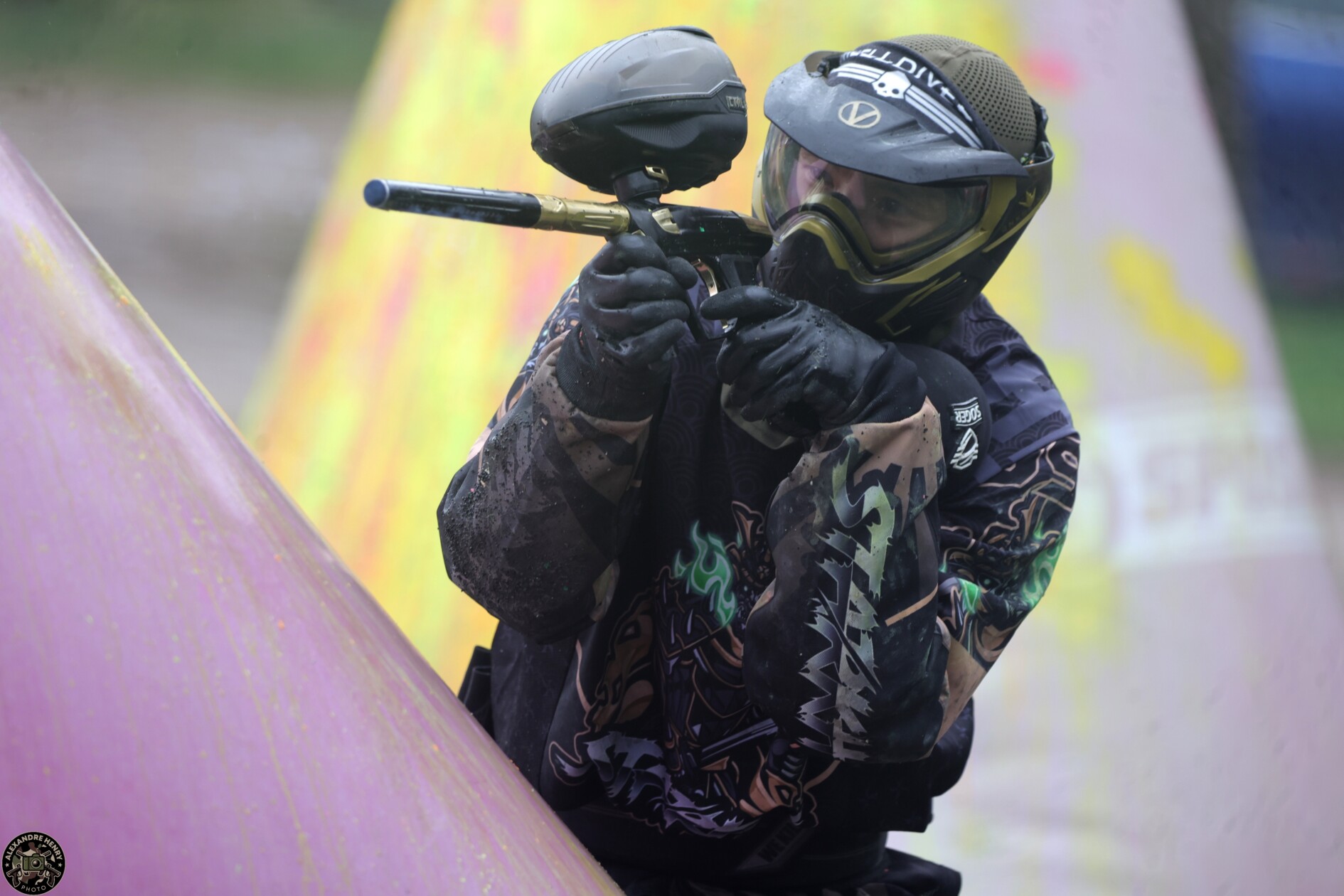 Compétition dans un club de paintball près de Perpignan